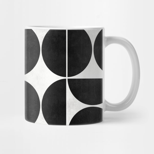 Mid-Century Modern Pattern No.3 - Black and White Concrete by ZoltanRatko